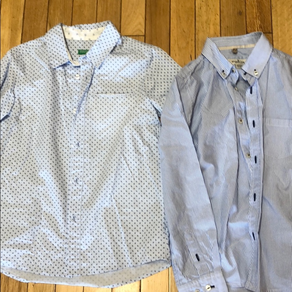 Boys shirts x2 Massimo Dutti and Benetton